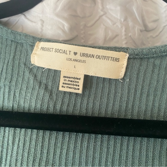 Urban Outfitters Project Social T Green Wrap Tie Top - Picture 5 of 5